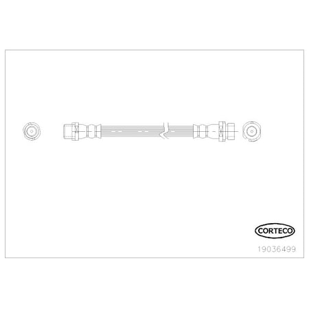 Corteco Brake Hose, 19036499 19036499